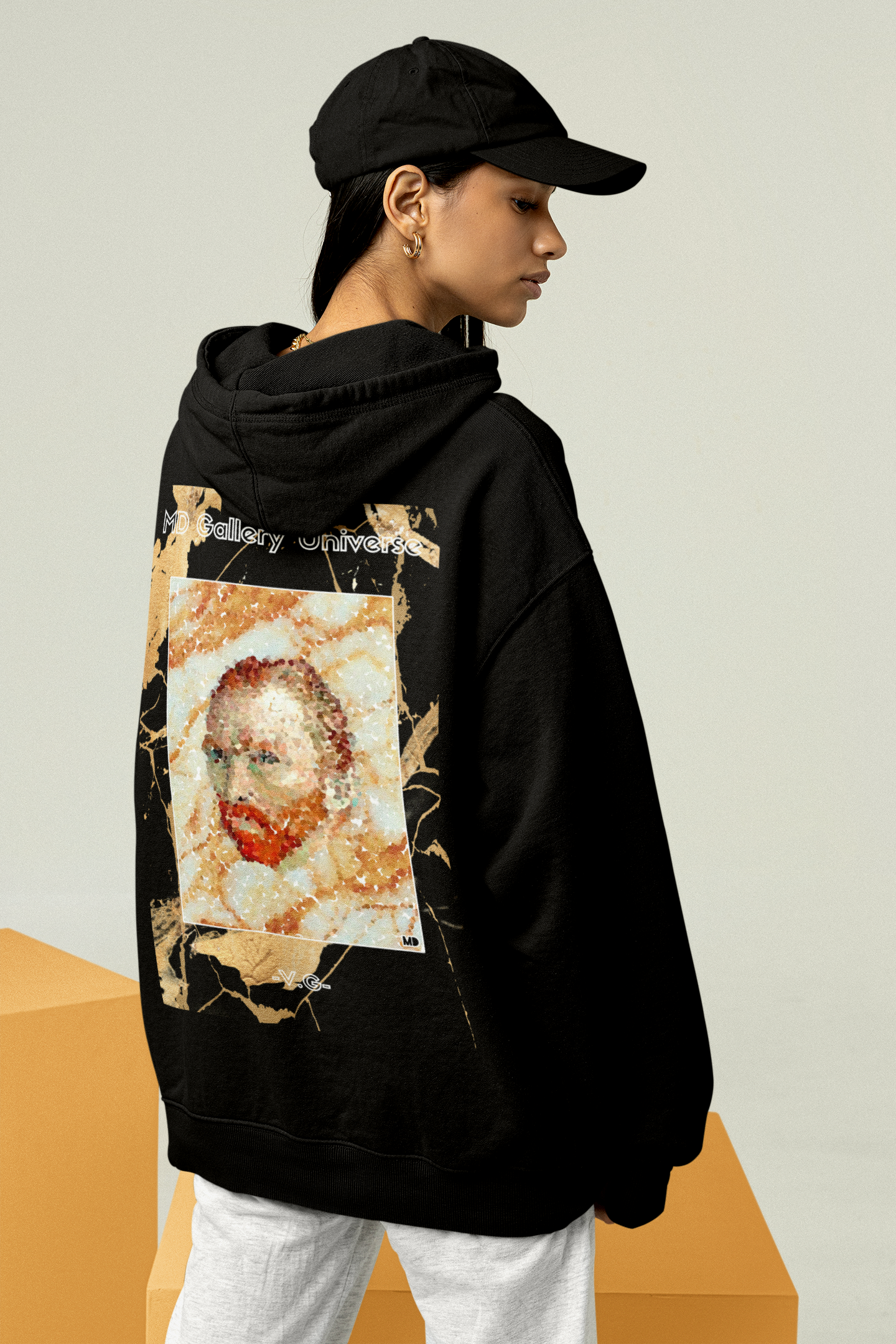 Hoodie "V.G" by MDGU