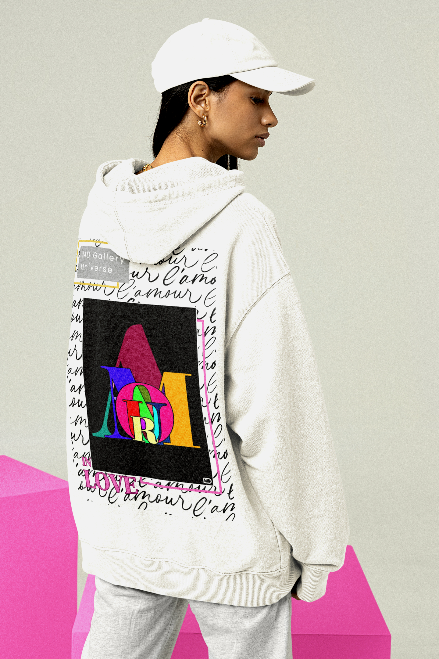 Hoodie "In love" by MDGU
