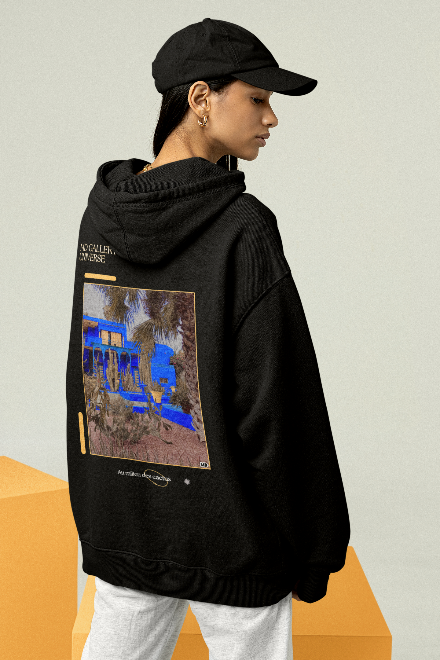 Hoodie "Au milieu des cactus" by MDGU