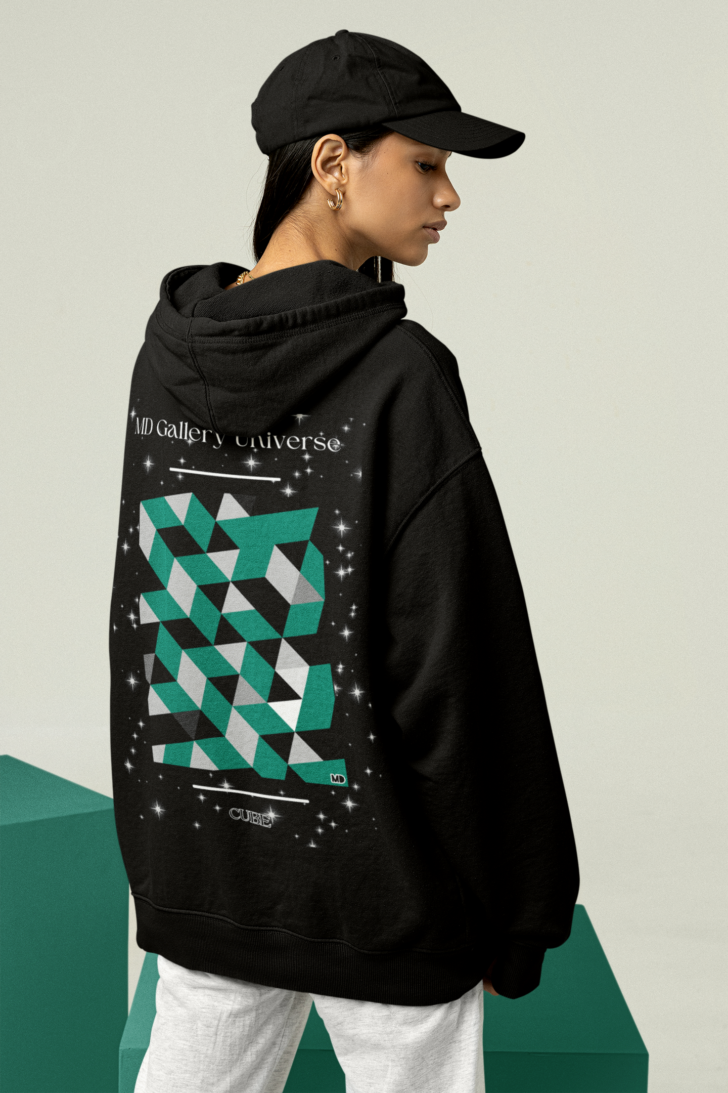 Hoodie "Cube" by MDGU