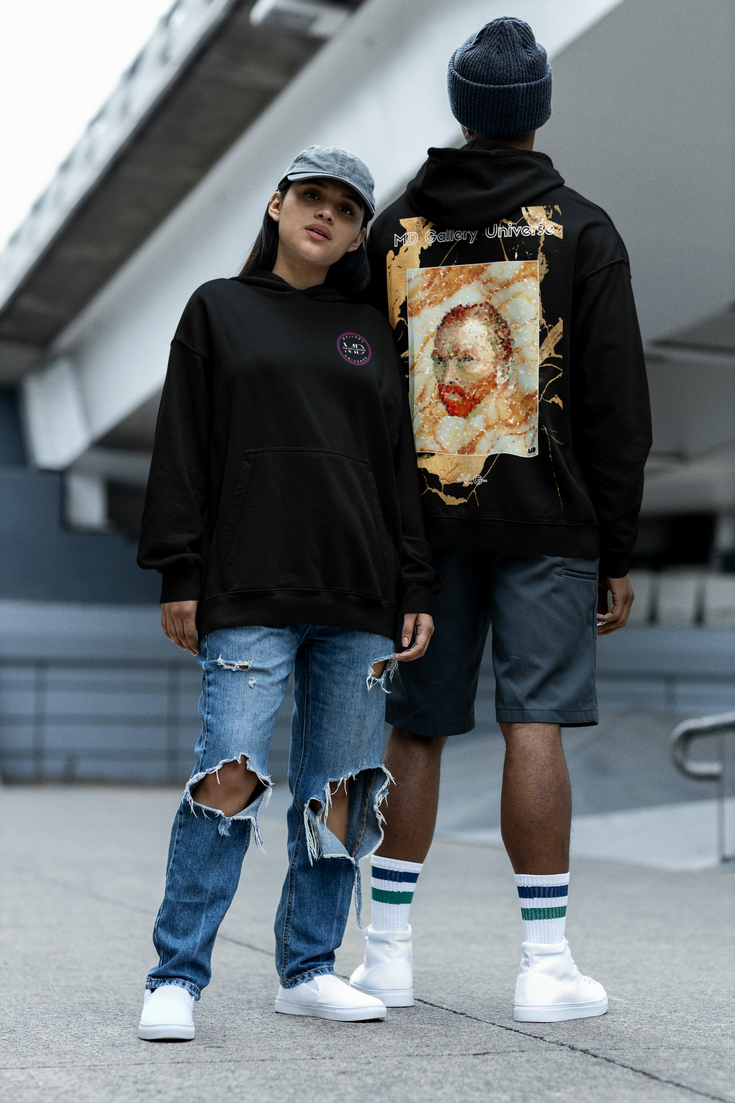 Hoodie "V.G" by MDGU