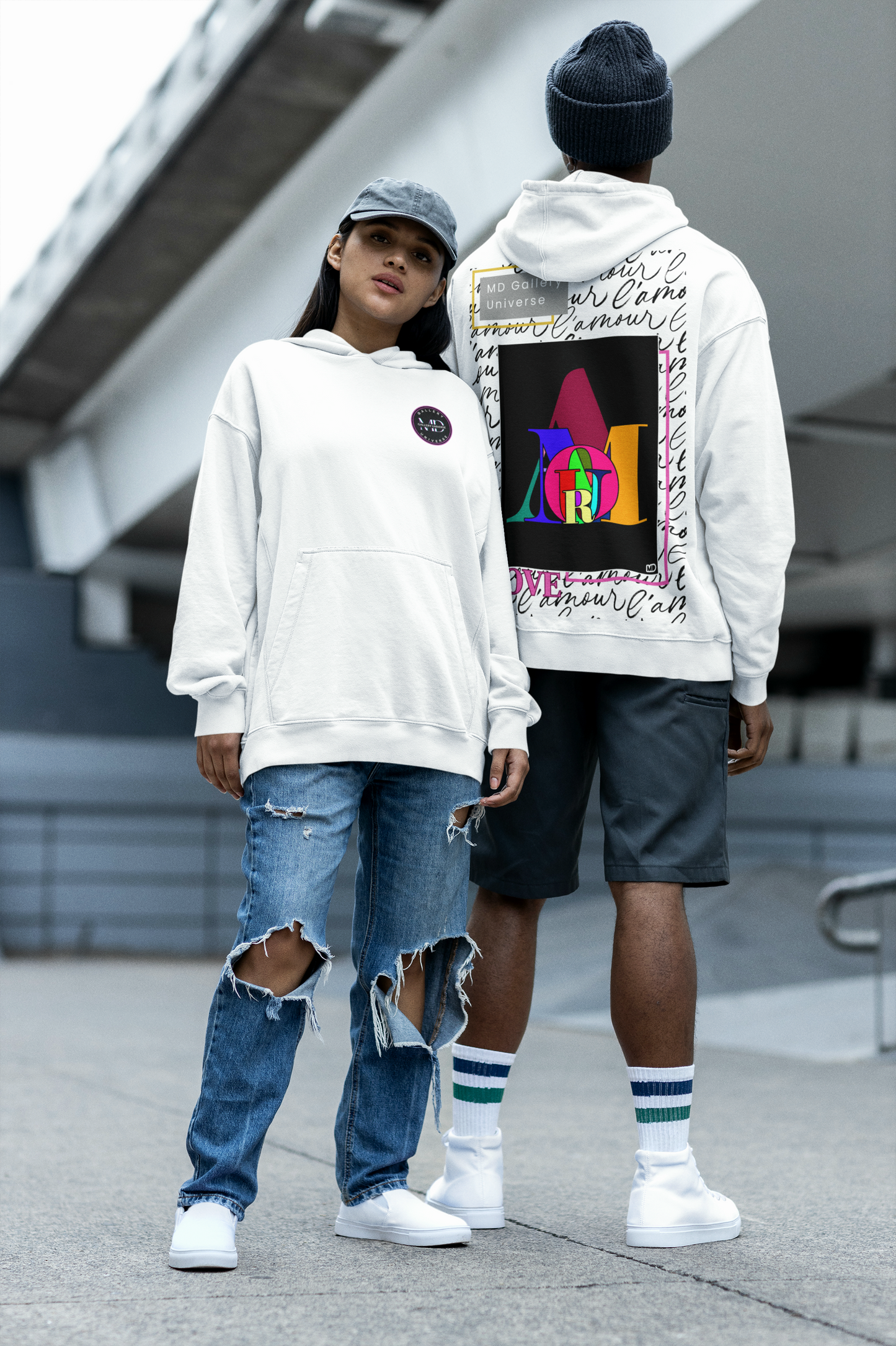 Hoodie "In love" by MDGU