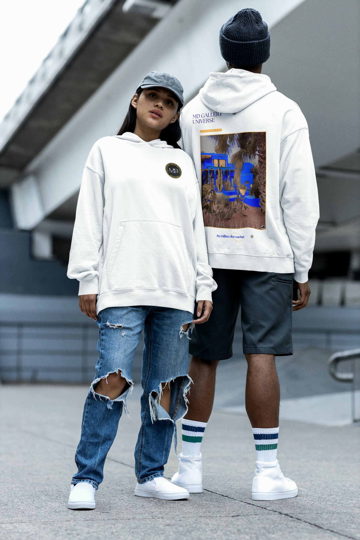 Hoodie "Au milieu des cactus" by MDGU
